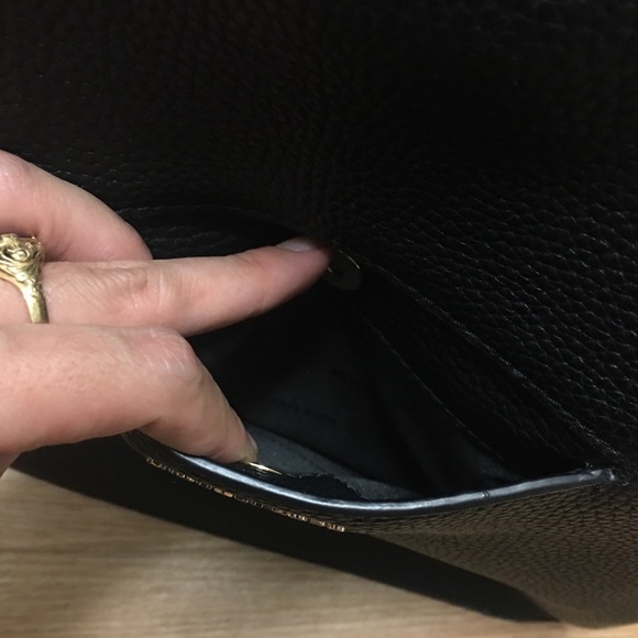 Michael kors black leather hobo purse bag - Picture 6 of 12